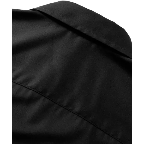 JMIERR Men's Casual Button Down Shirts Wrinkle-Free Short Sleeve Business Dress Shirt