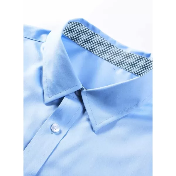 JMIERR Men's Casual Button Down Shirts Wrinkle-Free Short Sleeve Business Dress Shirt