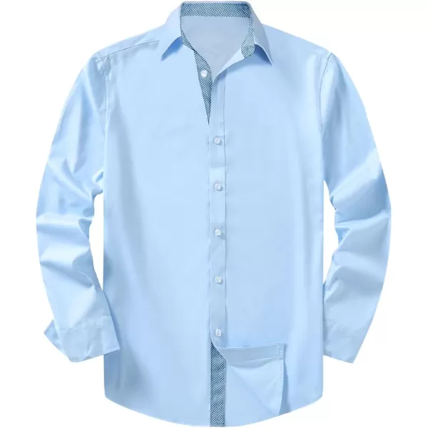 JMIERR Men's Casual Button Down Shirts Wrinkle-Free Short Sleeve Business Dress Shirt