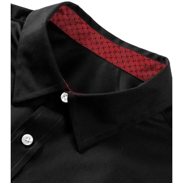 JMIERR Men's Casual Button Down Shirts Wrinkle-Free Short Sleeve Business Dress Shirt