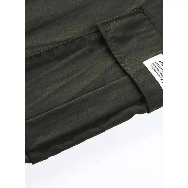 JMIERR Mens Casual Cargo Pants Stretch Elastic Waist Drawstring Joggers Pants Tapered Sweatpants for Men Multi Pockets
