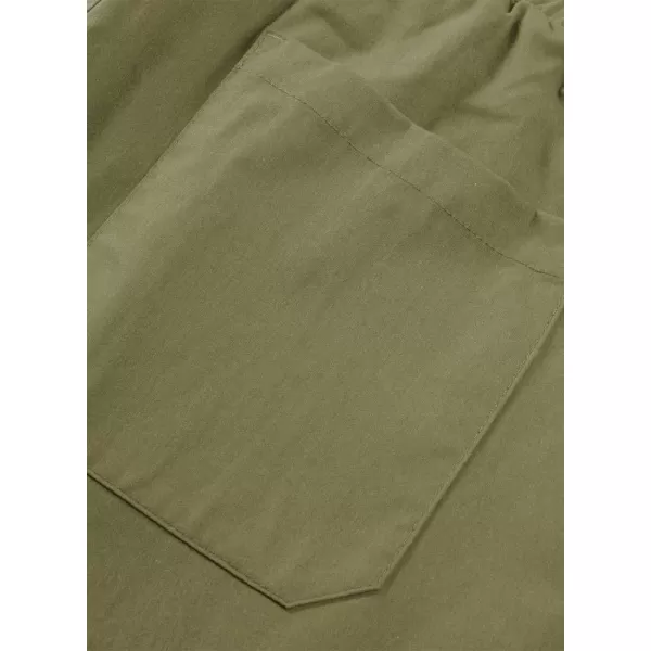 JMIERR Mens Casual Cargo Pants Stretch Elastic Waist Drawstring Joggers Pants Tapered Sweatpants for Men Multi Pockets