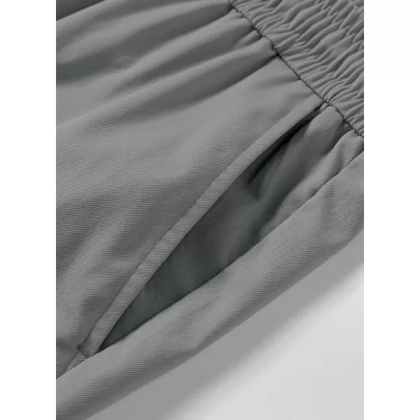 JMIERR Mens Casual Cargo Pants Stretch Elastic Waist Drawstring Joggers Pants Tapered Sweatpants for Men Multi Pockets