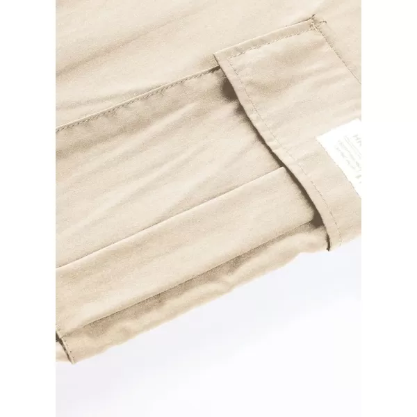 JMIERR Mens Casual Cargo Pants Stretch Elastic Waist Drawstring Joggers Pants Tapered Sweatpants for Men Multi Pockets