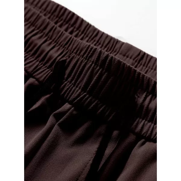 JMIERR Mens Casual Cargo Pants Stretch Elastic Waist Drawstring Joggers Pants Tapered Sweatpants for Men Multi Pockets