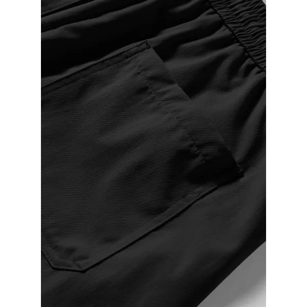 JMIERR Mens Casual Cargo Pants Stretch Elastic Waist Drawstring Joggers Pants Tapered Sweatpants for Men Multi Pockets