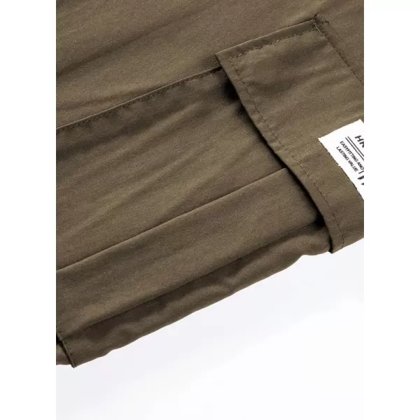 JMIERR Mens Casual Cargo Pants Stretch Elastic Waist Drawstring Joggers Pants Tapered Sweatpants for Men Multi Pockets