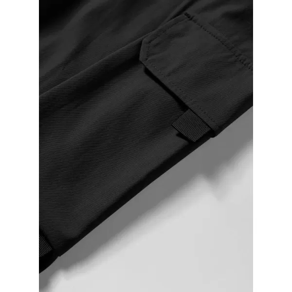 JMIERR Mens Casual Cargo Pants Stretch Elastic Waist Drawstring Joggers Pants Tapered Sweatpants for Men Multi Pockets