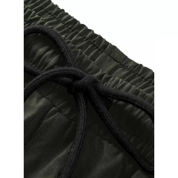 JMIERR Mens Casual Cargo Pants Stretch Elastic Waist Drawstring Joggers Pants Tapered Sweatpants for Men Multi Pockets
