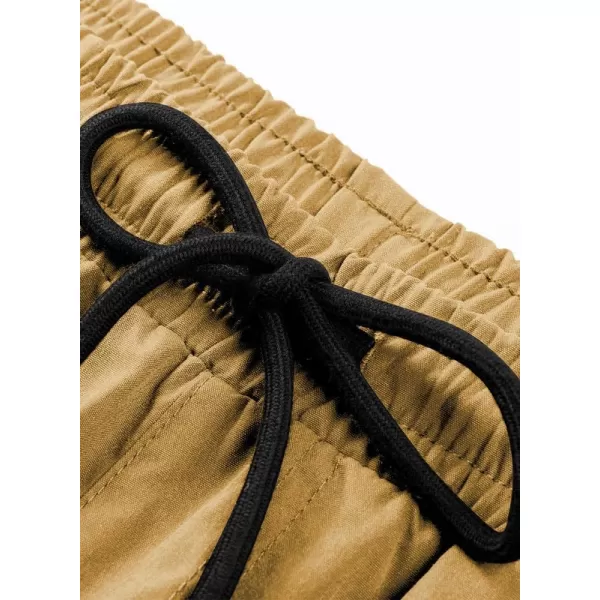 JMIERR Mens Casual Cargo Pants Stretch Elastic Waist Drawstring Joggers Pants Tapered Sweatpants for Men Multi Pockets