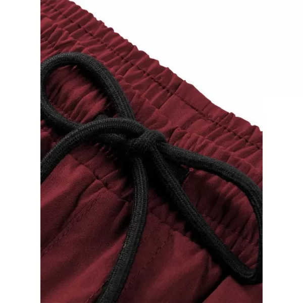 JMIERR Mens Casual Cargo Pants Stretch Elastic Waist Drawstring Joggers Pants Tapered Sweatpants for Men Multi Pockets