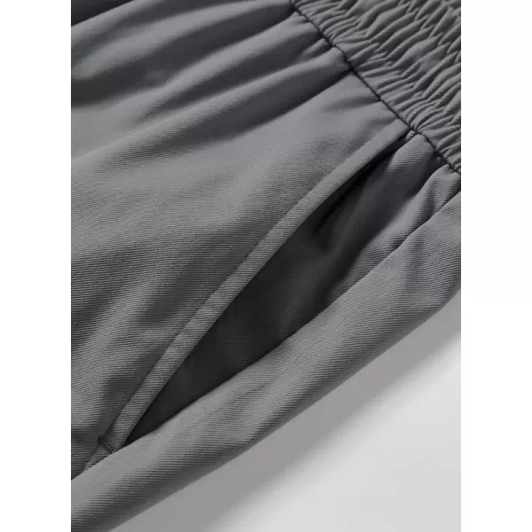 JMIERR Mens Casual Cargo Pants Stretch Elastic Waist Drawstring Joggers Pants Tapered Sweatpants for Men Multi Pockets