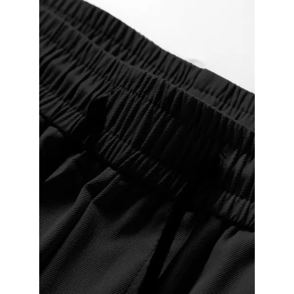JMIERR Mens Casual Cargo Pants Stretch Elastic Waist Drawstring Joggers Pants Tapered Sweatpants for Men Multi Pockets
