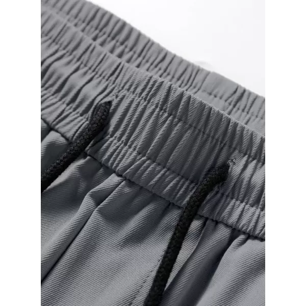JMIERR Mens Casual Cargo Pants Stretch Elastic Waist Drawstring Joggers Pants Tapered Sweatpants for Men Multi Pockets