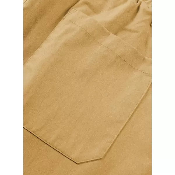 JMIERR Mens Casual Cargo Pants Stretch Elastic Waist Drawstring Joggers Pants Tapered Sweatpants for Men Multi Pockets