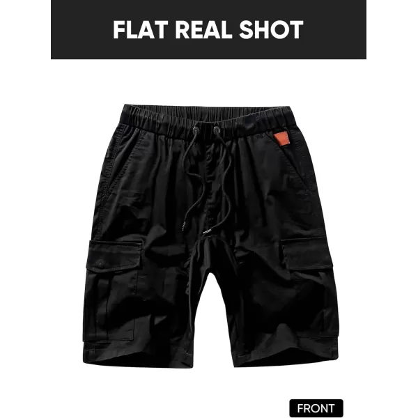 JMIERR Mens Casual Cargo Shorts - Cotton Drawstring Stretch Summer Beach Shorts Twill Chino Short with 6 Pockets