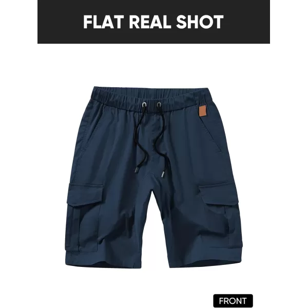 JMIERR Mens Casual Cargo Shorts - Cotton Drawstring Stretch Summer Beach Shorts Twill Chino Short with 6 Pockets