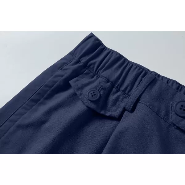 JMIERR Mens Casual Cotton Linen Shorts Stretch Elastic Waistband Classic Fit Lightweight Summer Beach Short with Pockets