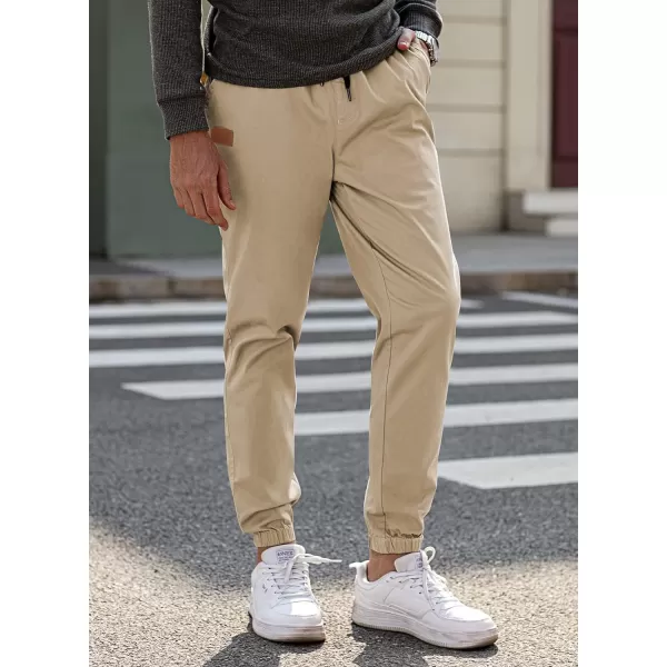JMIERR Mens Casual Joggers Pants - Cotton Drawstring Chino Cargo Pants Hiking Outdoor Twill Track Jogging Sweatpants Pants