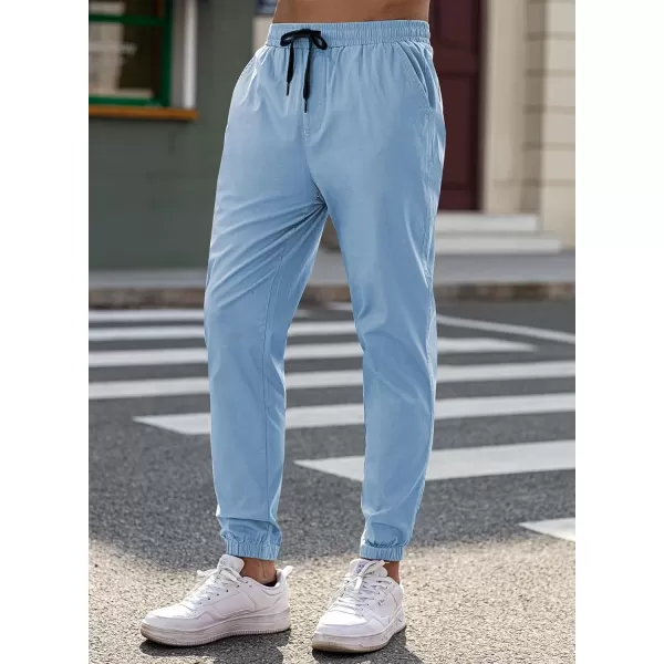 JMIERR Mens Casual Joggers Pants - Cotton Drawstring Chino Cargo Pants Hiking Outdoor Twill Track Jogging Sweatpants Pants