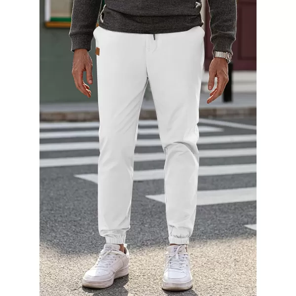 JMIERR Mens Casual Joggers Pants - Cotton Drawstring Chino Cargo Pants Hiking Outdoor Twill Track Jogging Sweatpants Pants