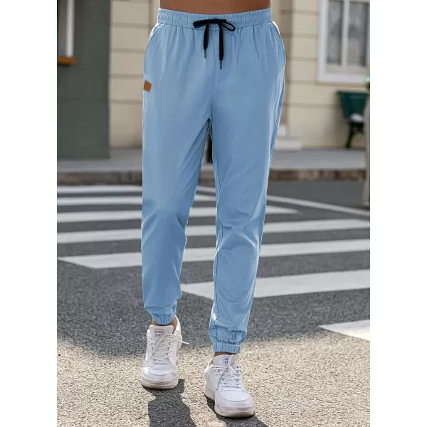 JMIERR Mens Casual Joggers Pants - Cotton Drawstring Chino Cargo Pants Hiking Outdoor Twill Track Jogging Sweatpants Pants