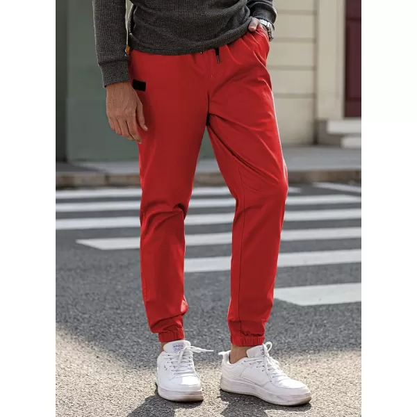 JMIERR Mens Casual Joggers Pants - Cotton Drawstring Chino Cargo Pants Hiking Outdoor Twill Track Jogging Sweatpants Pants