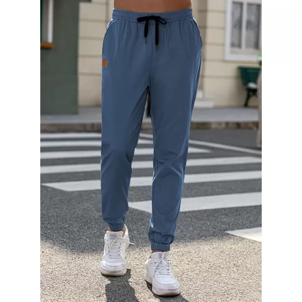 JMIERR Mens Casual Joggers Pants - Cotton Drawstring Chino Cargo Pants Hiking Outdoor Twill Track Jogging Sweatpants Pants
