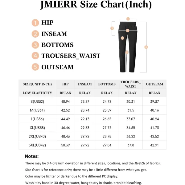 JMIERR Mens Casual Joggers Pants - Cotton Drawstring Chino Cargo Pants Hiking Outdoor Twill Track Jogging Sweatpants Pants