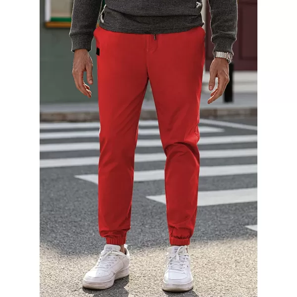 JMIERR Mens Casual Joggers Pants - Cotton Drawstring Chino Cargo Pants Hiking Outdoor Twill Track Jogging Sweatpants Pants
