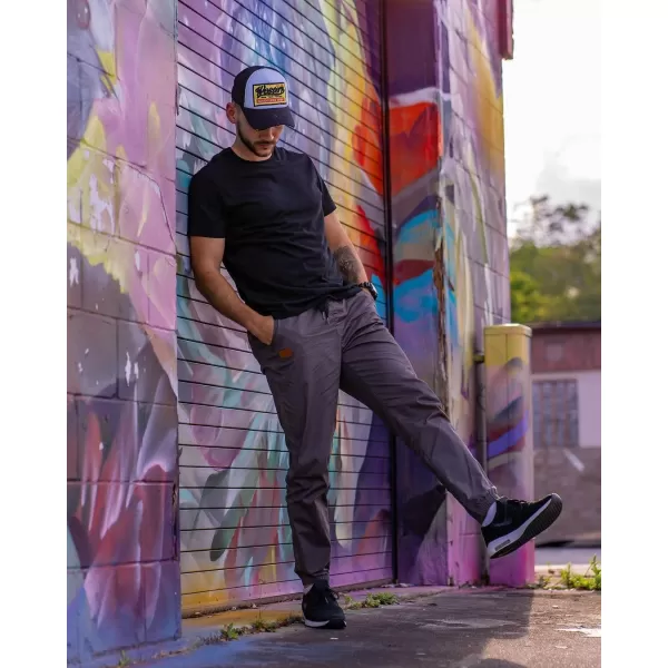 JMIERR Mens Casual Joggers Pants - Cotton Drawstring Chino Cargo Pants Hiking Outdoor Twill Track Jogging Sweatpants Pants