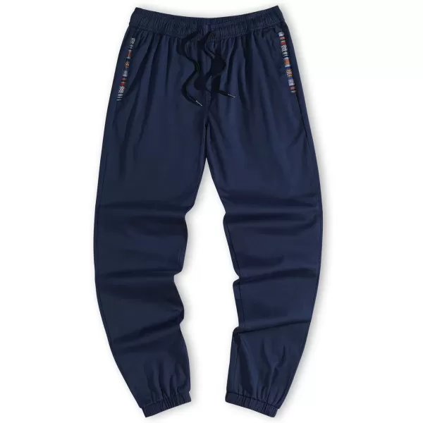 JMIERR Mens Casual Joggers Pants Cotton Drawstring Chino Hiking Pants Outdoor Twill Track Sweatpants with Pockets