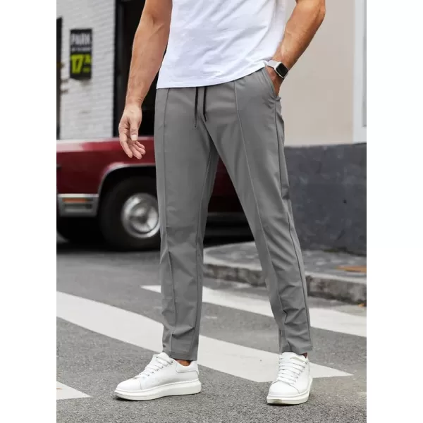 JMIERR Mens Casual Joggers Pants Stretch Drawstring Glof Slim-Fit Pants for Men Chino Hiking Gym Pant Sweatpants with Pockets