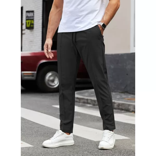 JMIERR Mens Casual Joggers Pants Stretch Drawstring Glof Slim-Fit Pants for Men Chino Hiking Gym Pant Sweatpants with Pockets