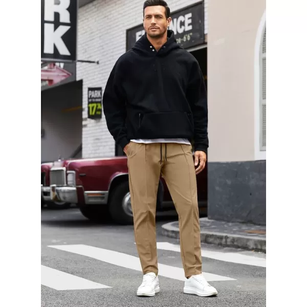 JMIERR Mens Casual Joggers Pants Stretch Drawstring Glof Slim-Fit Pants for Men Chino Hiking Gym Pant Sweatpants with Pockets