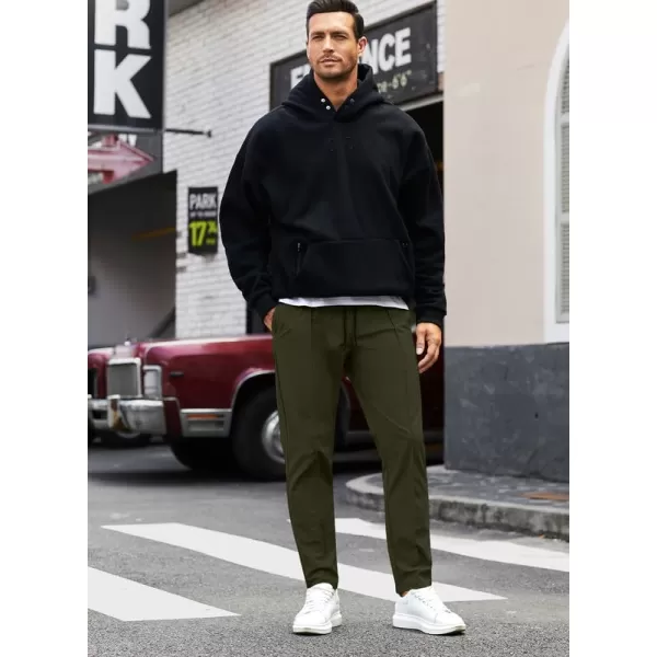 JMIERR Mens Casual Joggers Pants Stretch Drawstring Glof Slim-Fit Pants for Men Chino Hiking Gym Pant Sweatpants with Pockets