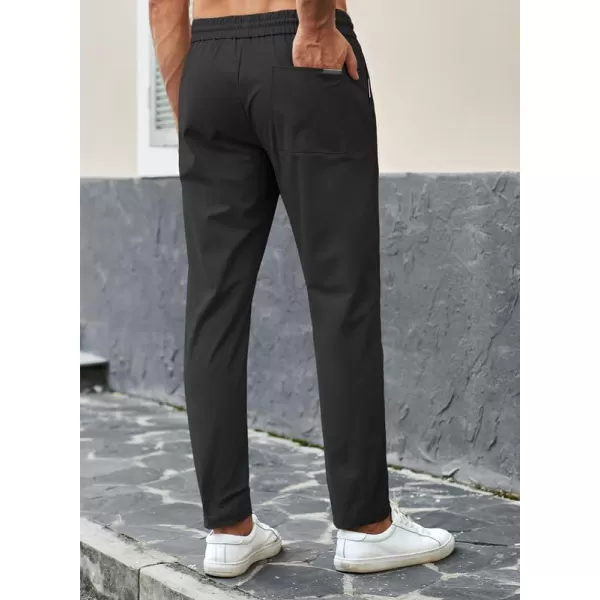 JMIERR Mens Casual Joggers Pants Stretch Drawstring Glof Slim-Fit Pants for Men Chino Hiking Gym Pant Sweatpants with Pockets