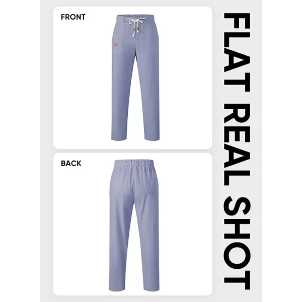JMIERR Mens Casual Linen Pants Loose Fit Straight Legs Elastic Waist Trousers Summer Beach Yoga