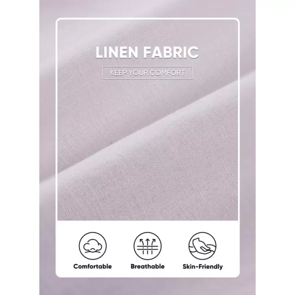 JMIERR Mens Casual Linen Pants Loose Fit Straight Legs Elastic Waist Trousers Summer Beach Yoga