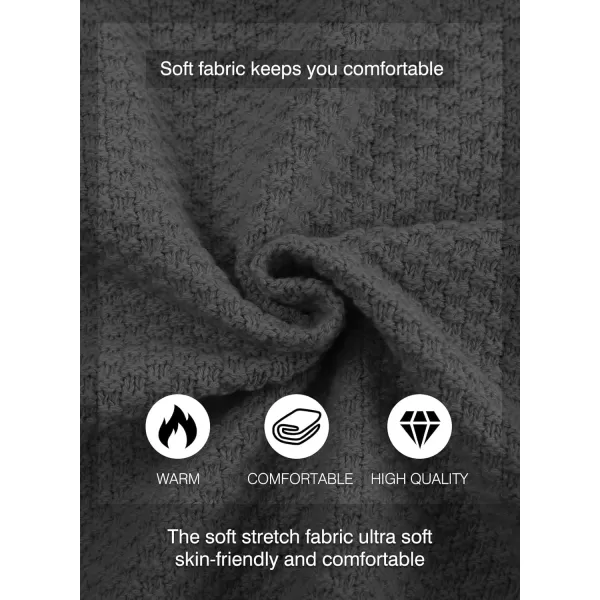 JMIERR Men's Casual Long Sleeve Shawl Collar Buttons Down Cable Knit Cardigan Sweater with Pockets