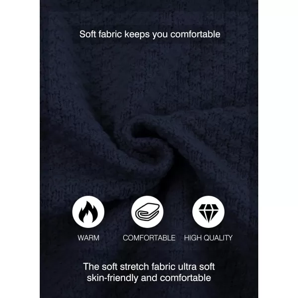 JMIERR Men's Casual Long Sleeve Shawl Collar Buttons Down Cable Knit Cardigan Sweater with Pockets