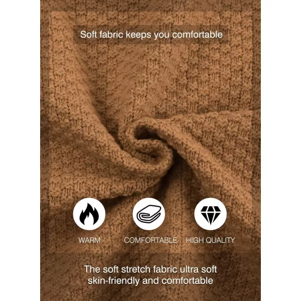 JMIERR Men's Casual Long Sleeve Shawl Collar Buttons Down Cable Knit Cardigan Sweater with Pockets