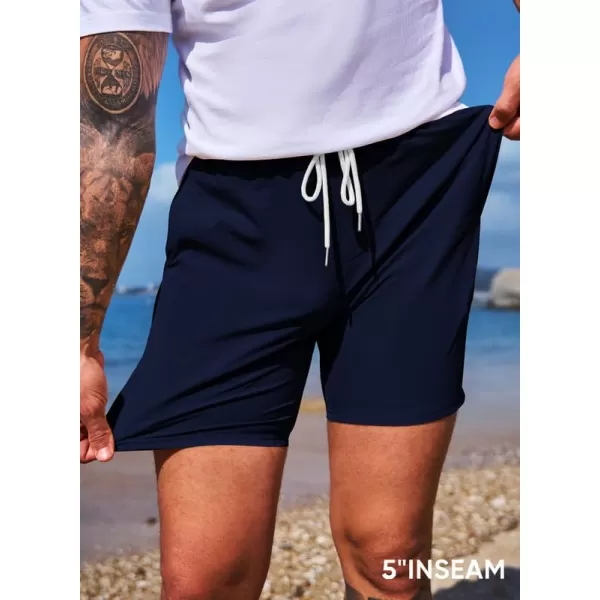 JMIERR Men's Casual Shorts 5"/ 7" Drawstring Summer Quick Dry Beach Stretch Waist Golf Athletic Gym Short