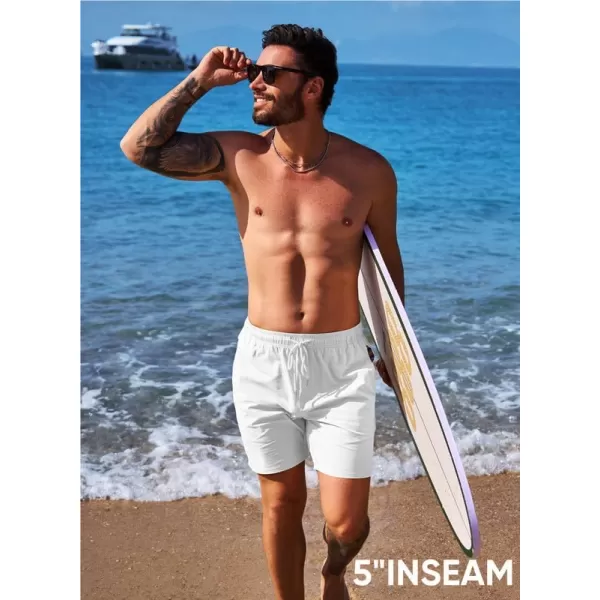 JMIERR Men's Casual Shorts 5"/ 7" Drawstring Summer Quick Dry Beach Stretch Waist Golf Athletic Gym Short