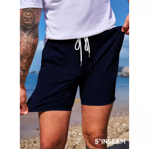 JMIERR Men's Casual Shorts 5"/ 7" Drawstring Summer Quick Dry Beach Stretch Waist Golf Athletic Gym Short