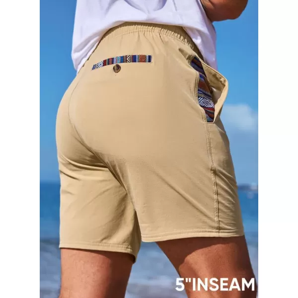 JMIERR Men's Casual Shorts 5"/ 7" Drawstring Summer Quick Dry Beach Stretch Waist Golf Athletic Gym Short