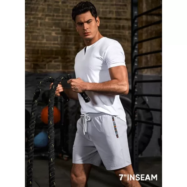 JMIERR Men's Casual Shorts 5"/ 7" Drawstring Summer Quick Dry Beach Stretch Waist Golf Athletic Gym Short