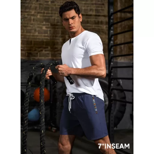 JMIERR Men's Casual Shorts 5"/ 7" Drawstring Summer Quick Dry Beach Stretch Waist Golf Athletic Gym Short