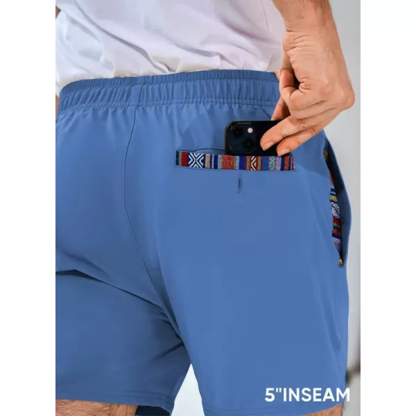JMIERR Men's Casual Shorts 5"/ 7" Drawstring Summer Quick Dry Beach Stretch Waist Golf Athletic Gym Short