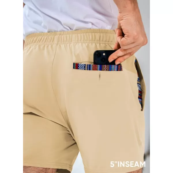 JMIERR Men's Casual Shorts 5"/ 7" Drawstring Summer Quick Dry Beach Stretch Waist Golf Athletic Gym Short